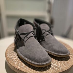 **Mark McNairy x Oliberté Suede Fringe Chukka Boots - Gray - US 10.5